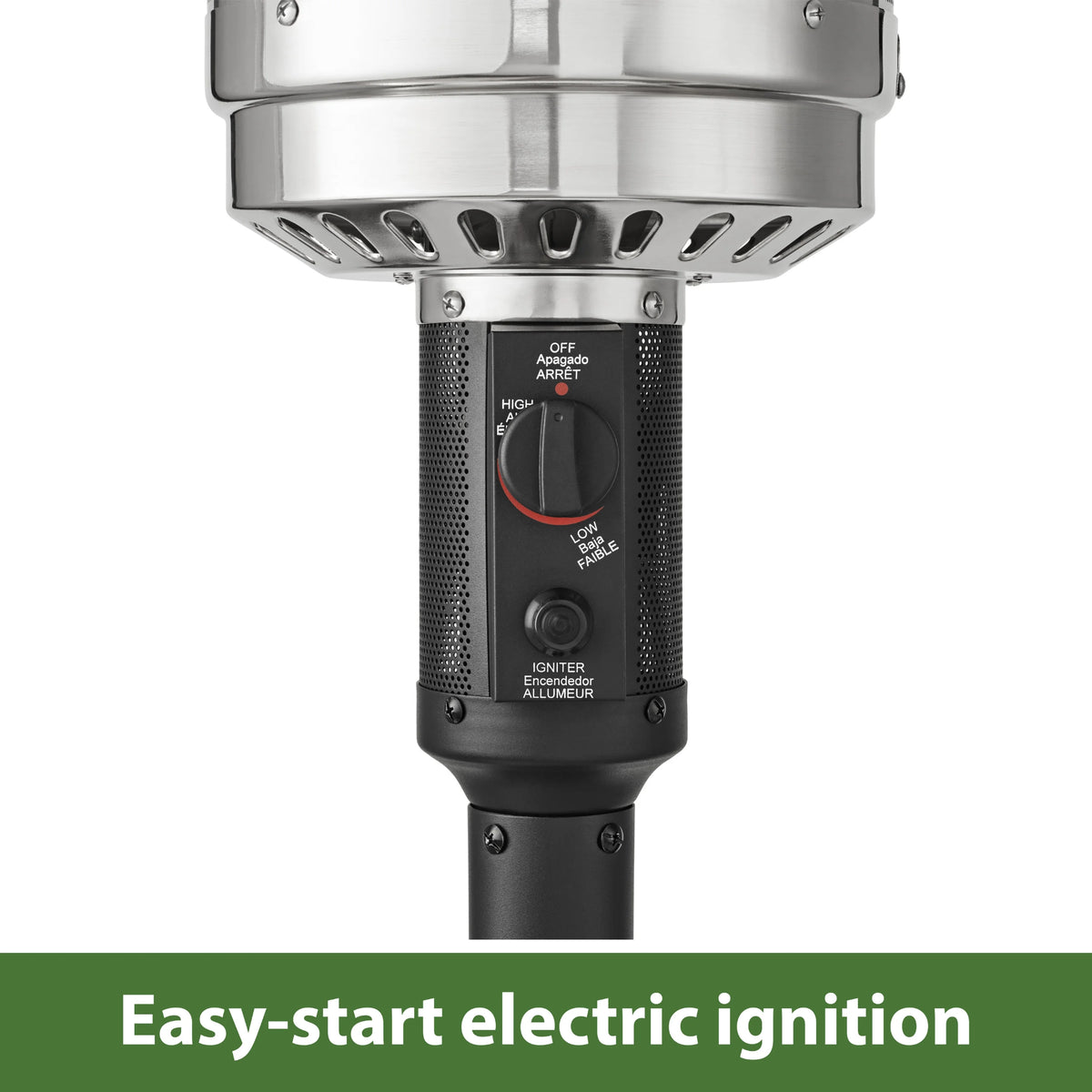 (3 Pack) 48,000 BTU Freestanding Metal Propane Patio Heater, Black