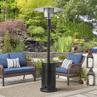 (3 Pack)  48,000 BTU Freestanding Metal Propane Patio Heater, Black