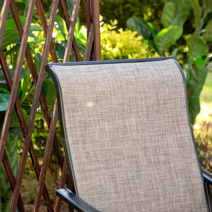 Black 9-Piece Metal Patio Outdoor Dining Set with Slat Square Table and Textilene Swivel Chairs