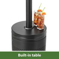 (3 Pack)  48,000 BTU Freestanding Metal Propane Patio Heater, Black