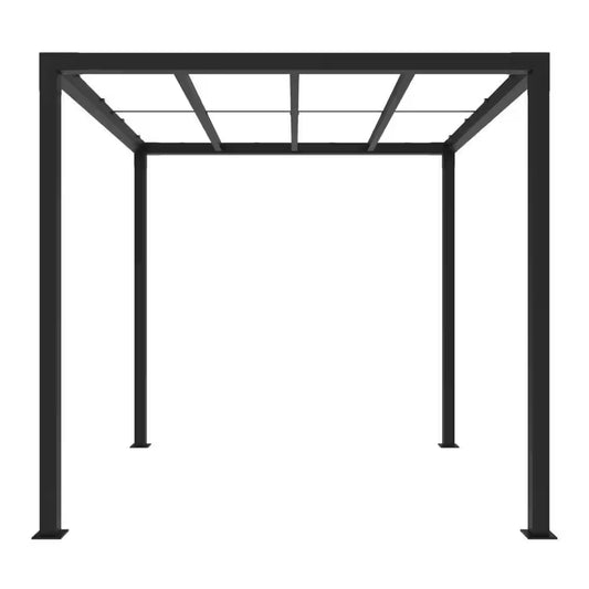 8 Ft. X 8 Ft. Matte Black Aluminum Pergola